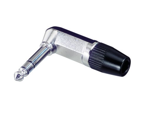 6.35mm štekers, stereo, uz vadu, leņķisks, REAN