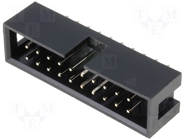 20pin(2x10), IDC, "papa/THT", solis=2.54x2.54mm, taisns