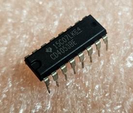 CD4053BE Mikroshēma Triple 2-Channel Analog Multiplexer/Demultiplexer, DIP16