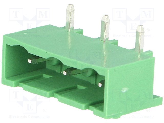 Terminal Blocks PCB, ligzda, 3pin, 7.5mm, 2.5mm2, 20A, 400V, leņķisks 90°