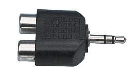 3.5mm štekers stereo uz 2xRCA ligzda