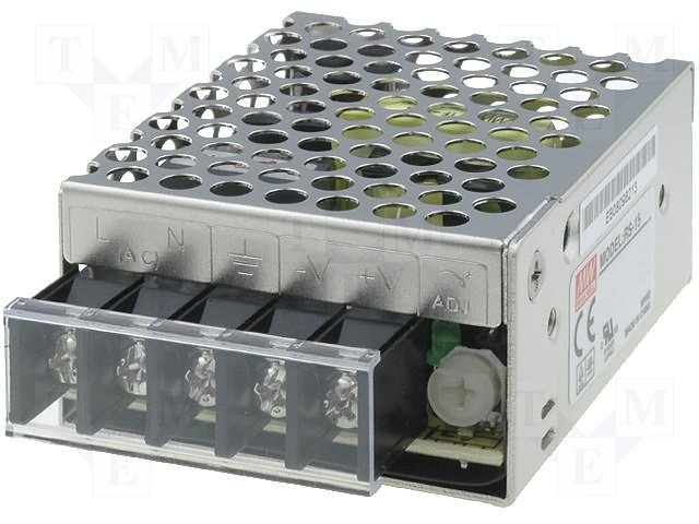 Barošanas bloks 220V=>12V(10.8...13.2VDC), 1.2A, 15W, 62.5x51x28mm, 0.13Kg, modulis
