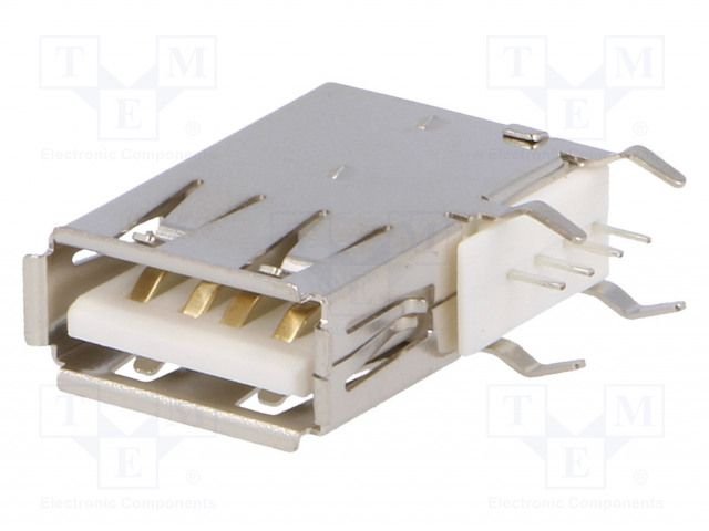 USB A(2.0) ligzda uz šasijai, vertikala montāža, izvadii līdztekus korpusam