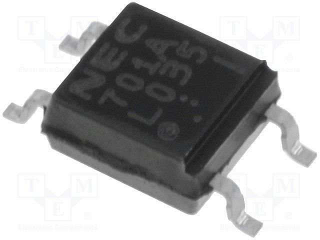 PS2701A-1(701A) SMD Optrons, izeja fototranzistors, 70V, 50-300%@5mA, 3.75kV, SMD-4