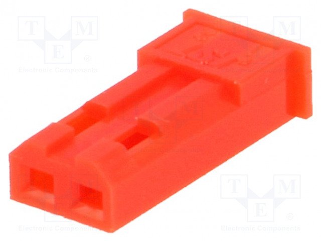 RCY connector, 2pin, štekers/mama uz vadam, bez kontaktiem, solis=2.5mm, 250V/3A