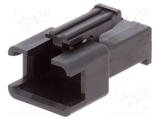 SM connector, 3pin, ligzda/papa uz vadam, bez kontaktiem, solis=2.5mm, 250V/3A