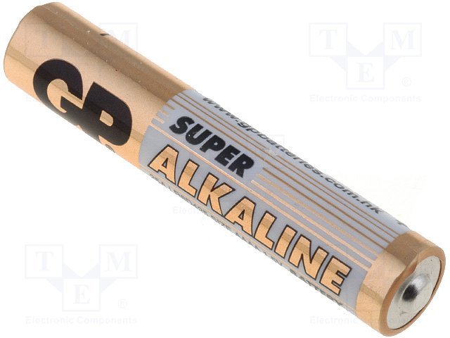 AAAA, (LR61, 25A, LR8D425, E96, MN2500) alkaline baterija, GP, Ø8.3x42.5mm, 1.5V, 10gr.