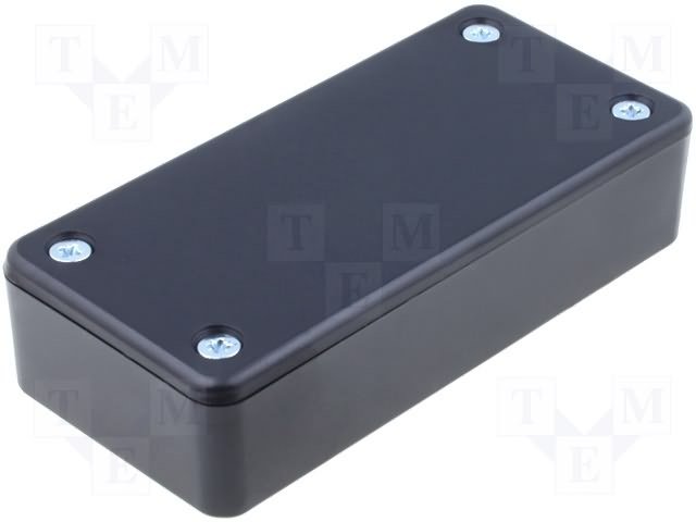 Plastmasas korpuss, 45x95x23mm, ABS, melnā krasa