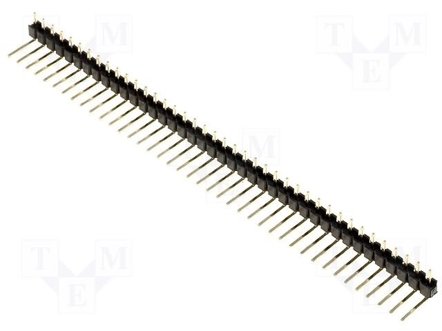 2.54mm uz PCB 40pin štekers leņķisks