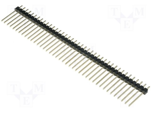 2.54mm uz PCB 40pin štekers, h=18mm