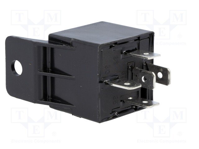 Relejs DC12V, SPDT, 30A/12VDC, 80R(150mA), viens kontakts uz pārslēgšanu, pamats(RS-D03), RAYEX ELECTRONICS