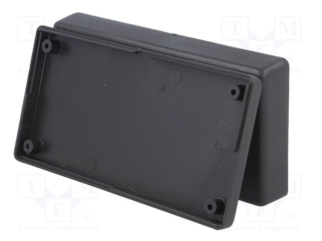 Plastmasas korpuss, 36x67x129mm, ABS, melnā krasa