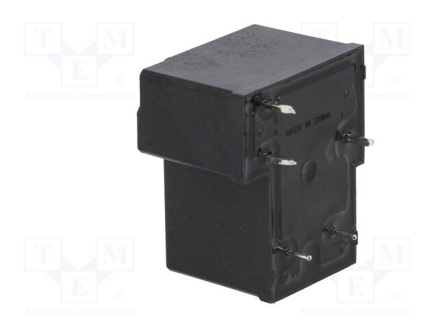 Relejs DC12V, SPDT, 40A/250VAC, 40A/30VDC, 160R(75mA), IP64, viens kontakts uz pārslēgšanu, 32.5x27.6x20.5mm, RELPOL