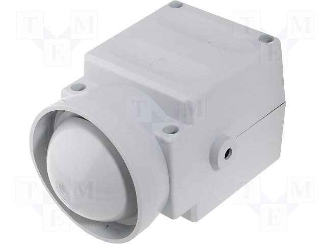 Plastmasas korpuss, 94x160x94mm, ABS, peleka krasa, sirēna