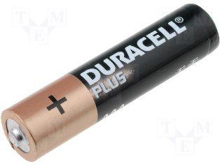 SUM4(AAA, R3) alkaline baterija, 1.5V, DURACELL, Ø10.5x44.5mm, 10gr.