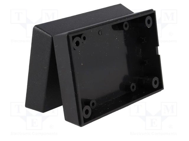 Plastmasas korpuss, 59x88x30mm, ABS, melnā krasa, ar plati