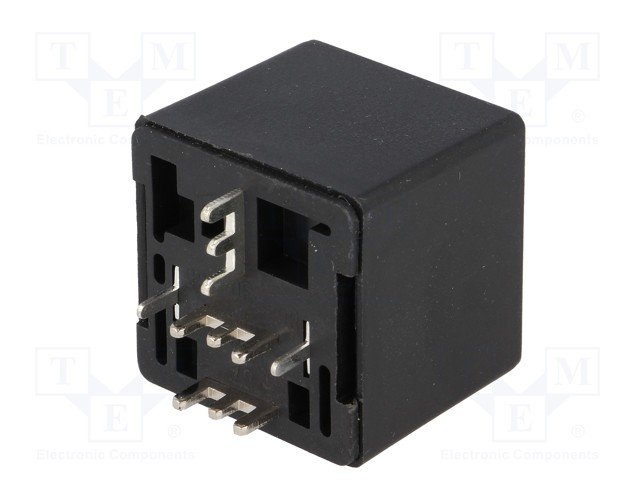 Relejs DC12V, SPDT, 60A/14VDC, 50R(240mA), viens kontakts uz pārslēgšanu, 28x28x25mm, RAYEX ELECTRONICS