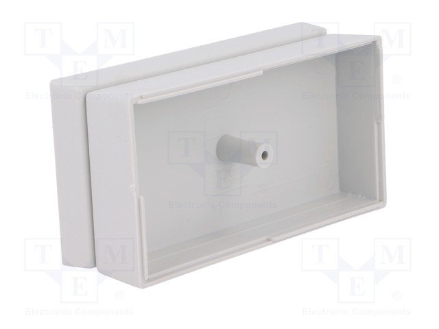 Plastmasas korpuss, 55x106x31.7mm, polistirens, pelekā krasa