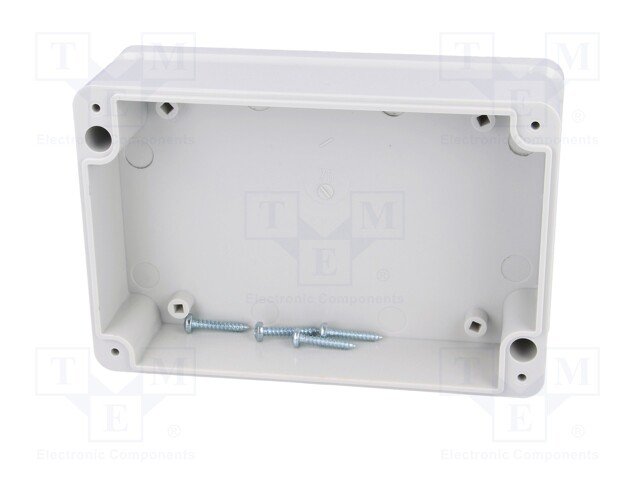 Plastmasas korpuss, 80x120x36mm, ABS, pelēkā krasa