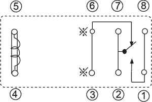 Relejs DC12V, SPDT, 16A/250VAC, 16A/24VDC, 360R(33mA), viens kontakts uz pārslēgšanu, AgSnO2, 29x12.7x15.7mm, FUJITSU