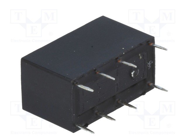 Relejs DC5V, DPDT, 2x1A/120VAC, 2A/30VDC, 167Ω(29.9mA), divi kontakti uz pārslēgšanu, 20.2x9.8x11.5mm, RAYEX ELECTRONICS