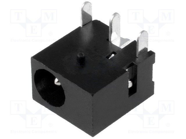 1.0*3.8mm, ligzda, THT, on/off, 1A/12VDC, ADAM TECH