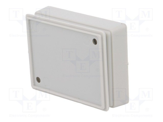 Plastmasas korpuss, 49x64x17mm, polistirens, pelēkā krasa