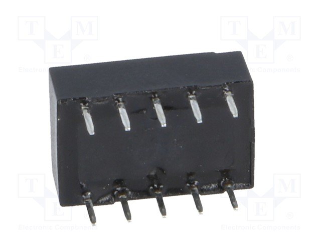 Relejs DC12V, DPDT, 2x0.5A/120VAC, 2x1A/30VDC, 1028R(12mA), divi kontakti uz pārslēgšanu, bistabilas/polarizetais, 9x14x5mm, ZETTLER