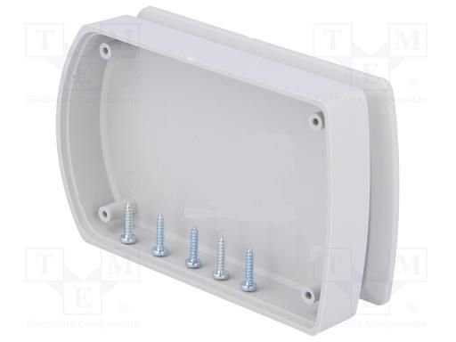 Plastmasas korpuss, 57x92x21mm, ABS, pelēkā krasa