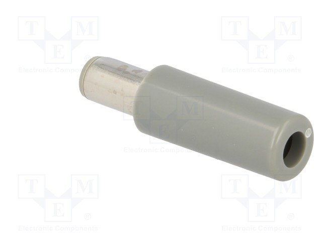 5.5x2.1mm, L=9mm, štekers, lodējams, uz vadu, taisns, peleka krasa, LUMBERG