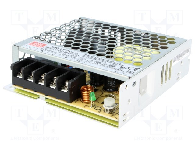 Barošanas bloks 220V=>24V(21.6...28.8VDC), 3.2A, 76.8W, 129x97x38mm, 0.41kg, modulis