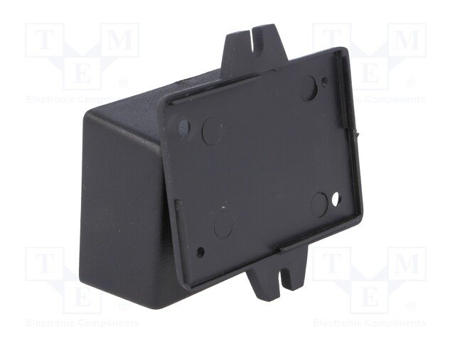 Plastmasas korpuss, 47x66x30mm, polistirens, peleka krasa, ar piestiprinājumiem