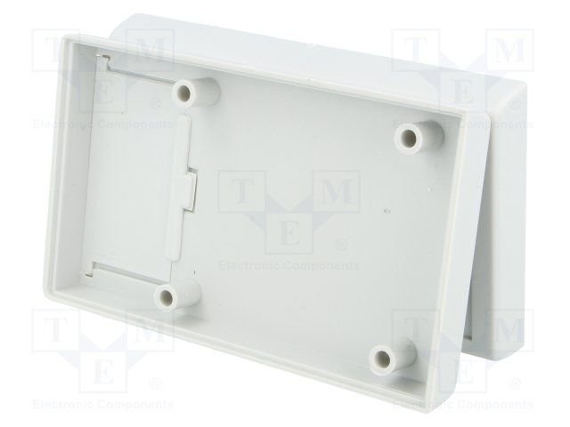 Plastmasas korpuss, 66x110x27mm, ABS, ar vāku, ar bateriju nodalījumu, melna krasa