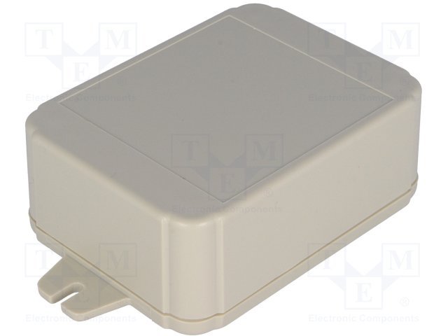 Plastmasas korpuss, 60x80x30mm, IP54, ABS, pelēkā krasa, ar piestiprinājumiem