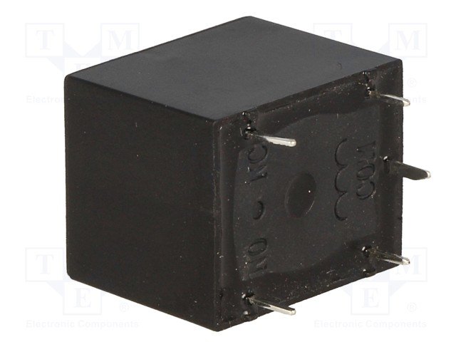 Relejs DC5V, SPDT, 12A/125VAC, 12A/28VDC, 70R(72mA), viens kontakts uz pārslēgšanu, 19x15.6x15.3mm, RELPOL