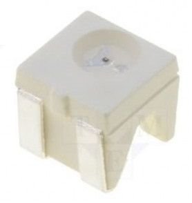 Gaismas diode SMD, dzeltena, leņķisks, 4040(4x3.6x4mm), 100-250mcd, 2...2.5V/20mA, 590nm, 120°, 4040