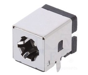 2.1*5.5mm, ligzda, THT, on/off, 2A/12VAC, ekranets, HSM