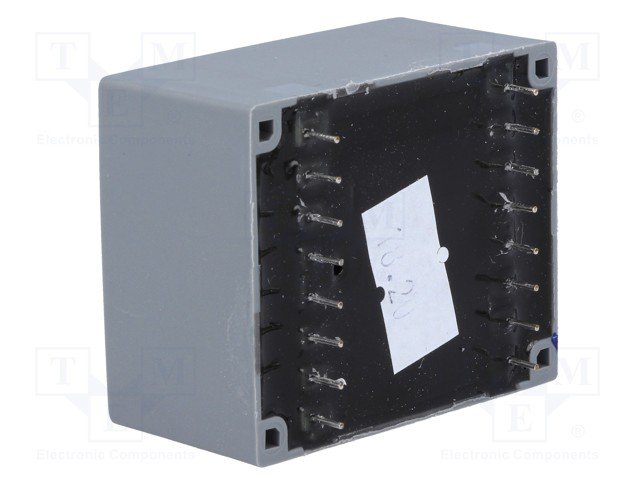 Transformators 220V=>2x6V, 2x830mA, 10VA, 44x53x27.9mm