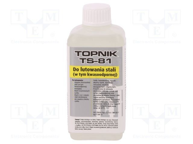 Fluss "TS-8" 100mL, lodešanai tērauda, šķidrums, bez kolofonija, korozīvs