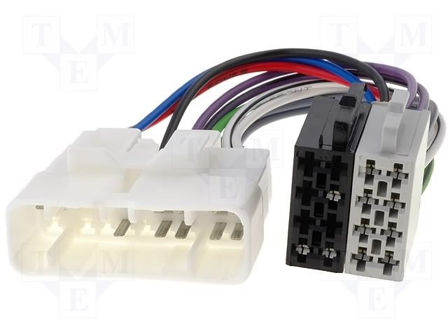 ZRS-AS-44B Toyota Land Cruiser ISO auto savienotājvads  apgriezts