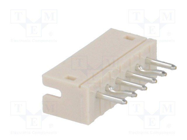 6pin, ligzda/papa, šasijai, solis=1.5mm, THT, 50V/1A