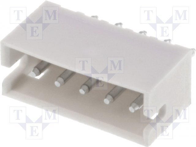 5pin, ligzda/papa, šasijai, solis=1.5mm, THT, 50V/1A