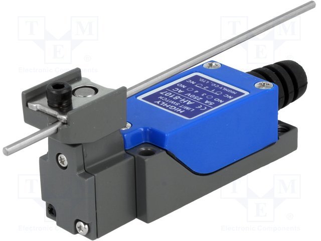 Gala slēdzis, ar regulejamu serdeniem L=30-118mm, NO + NC, 5A/250VAC, IP64, 64x28x25mm