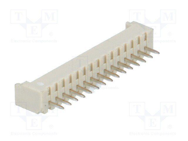 15pin, ligzda/papa, šasijai, solis=1.25mm, taisns, THT, 125V/1A, Micro serija