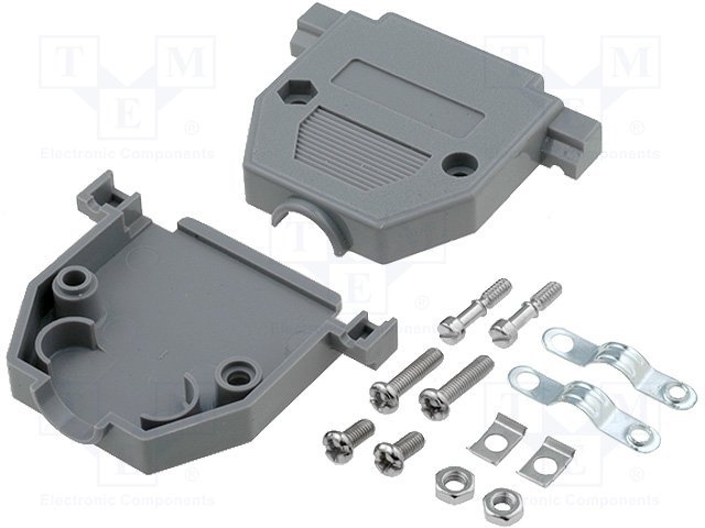 25PIN korpus D-SUB25, D-Sub HD44pin, ar īsām skrūvēm