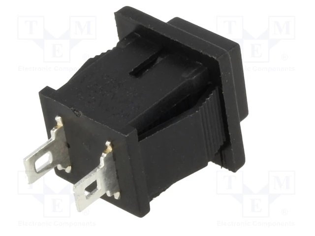 Poga SPST-NO, OFF-(ON), 1A/250VAC, 14x14x18mm, bez fiksacijas