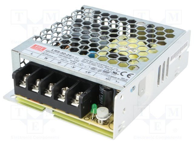 Barošanas bloks 220V=>24V(21.6...28.8VDC), 2.2A, 52.8W, 99x82x30mm, 0.22kg, modulis