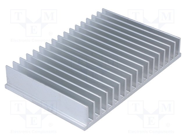 Radiators 150x100x25mm, aluminijs, sudraba krāsa