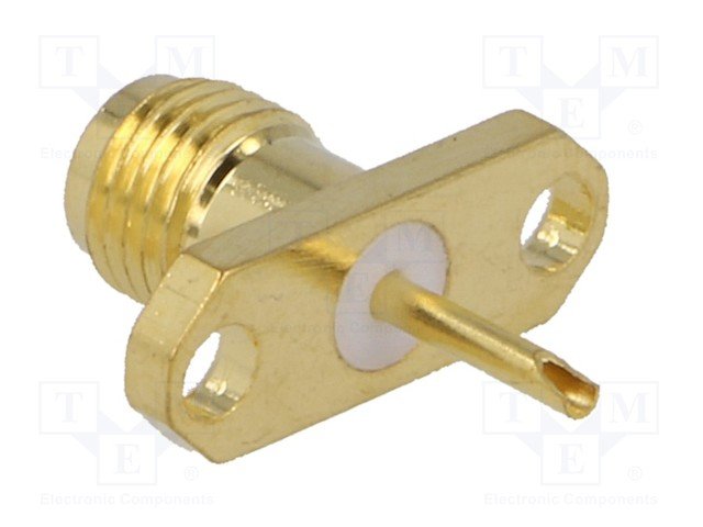 SMA ligzda, taisns, šasijai, skruvejamas, 2 skruves