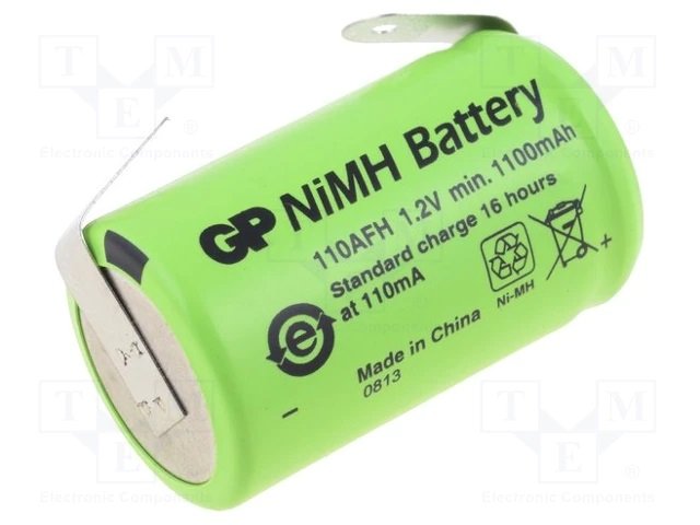 Akumulatori 2/3A(2/3R23), ar plakaniem izvadiem, NI-MH, 900mAh, Ø17x29mm, 1.2V, 20.0gr.